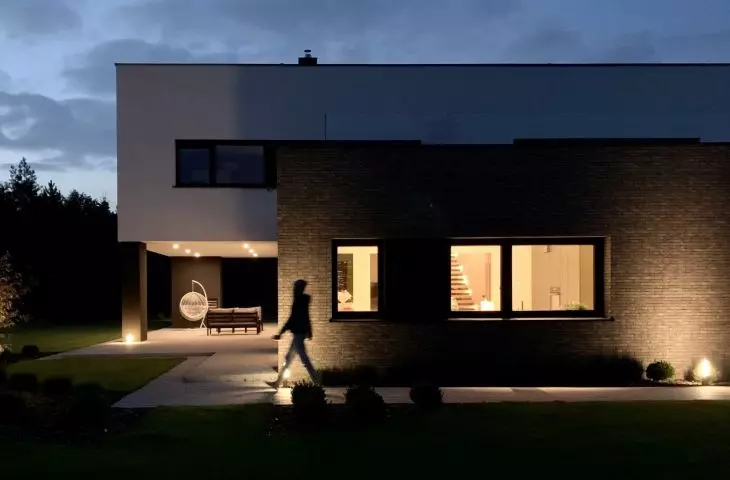 House Fitted at Night