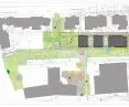 Utilization of a new investment at 7 Słowackiego Street in Poznań and design of a pocket park - proj. Insomia Szymon Januszewski