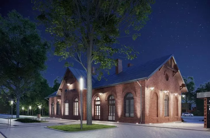 Wizualizacja dworca w Sochaczewie po modernizacji