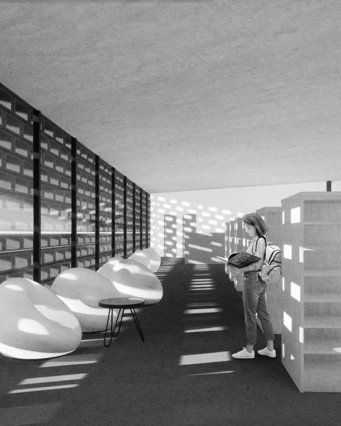 Mediateka, wnętrze
biblioteki