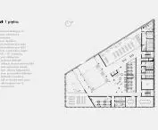 Mediateka in Wroclaw, 1st floor plan