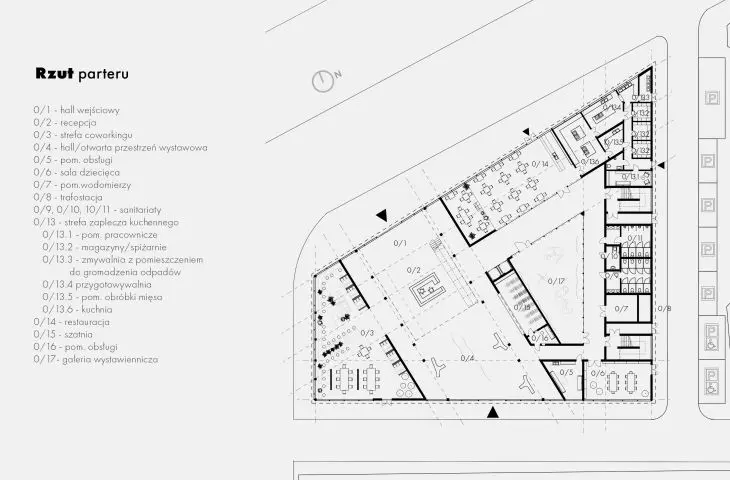 Mediateka in Wroclaw, first floor plan