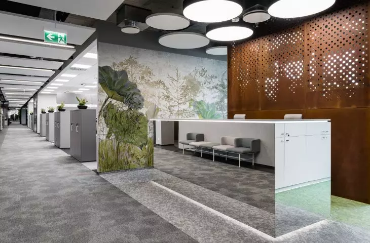 Columbus Energy office in Krakow, reception area
