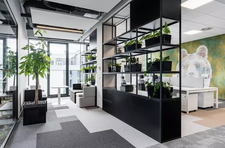 Spaces are characterized by lots of greenery