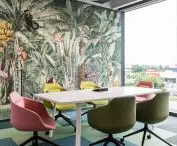 Columbus Energy office in Krakow, tropical themes