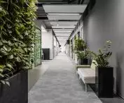Green walls at Columbus Energy