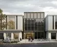 Wizualizacja biurowca H6 na terenie MTP przy ul. Grunwaldzkiej w Poznaniu, proj. CDF Architekci