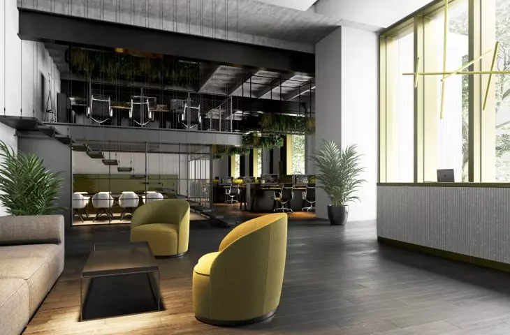 Visualization of an office building on the MTP grounds at Grunwaldzka Street in Poznań, by CDF Architekci.