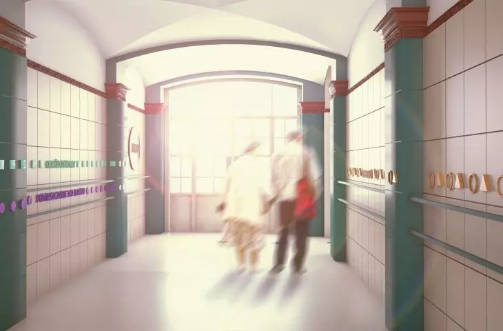 Projekt Domu Pomocy Społecznej w Krakowie, wejście