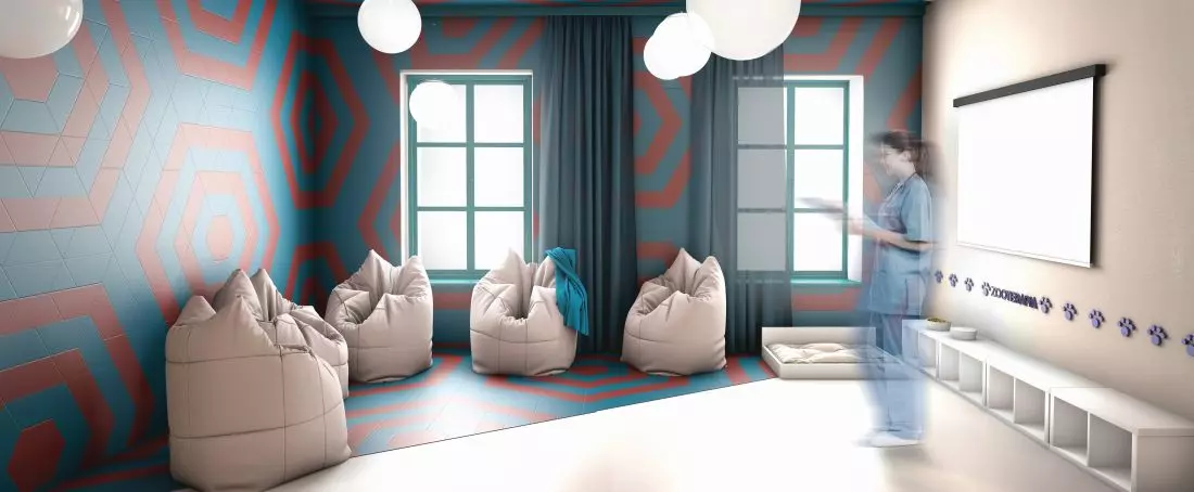 Projekt Domu Pomocy Społecznej, przestrzeń terapeutyczna