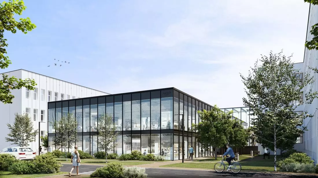 Projekt rozbudowy
i adaptacji uczelni PWSIP w Łomży, łącznik