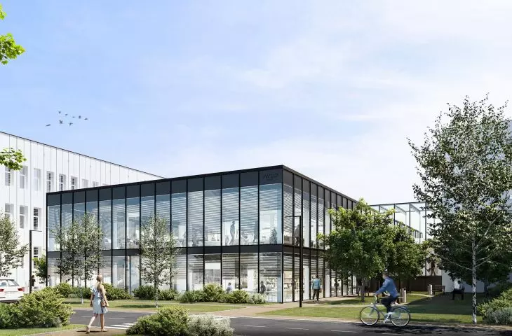 Projekt rozbudowy i adaptacji uczelni PWSIP w Łomży, łącznik