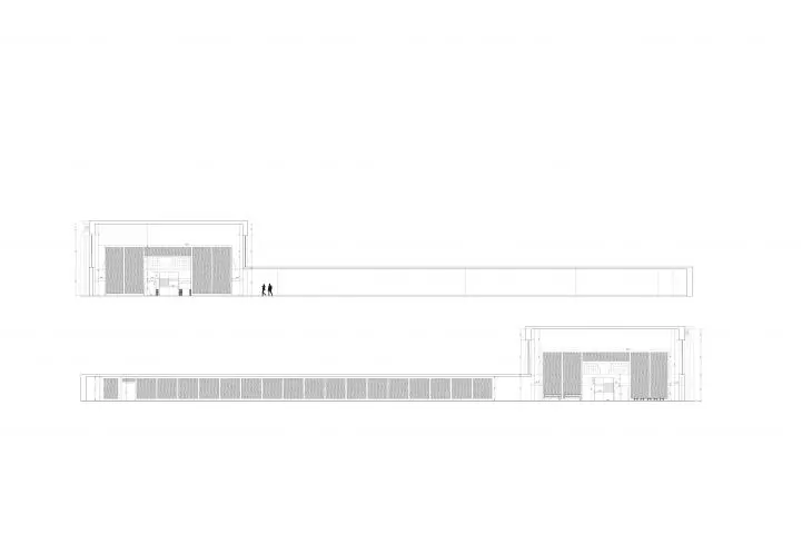 Yododajnia in Katowice, longitudinal sections
