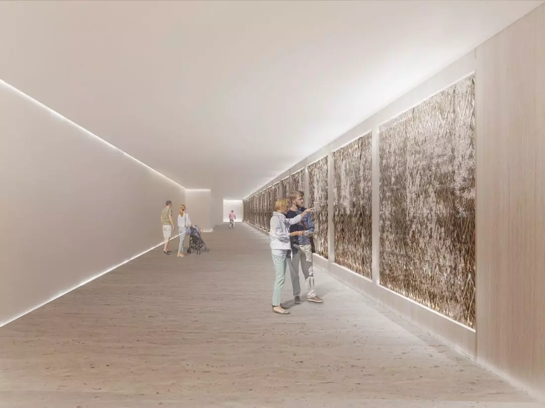 widok tunelu
podziemnego prowadzącego na ulicę Wojewódzką