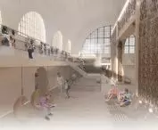 Jododajnia in Katowice, interior of the Clock Hall