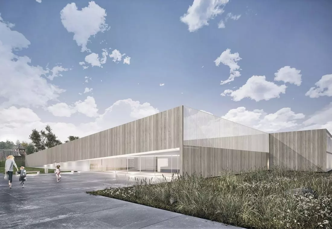 Projekt
multidyscyplinarnego przedszkola w Kaliszu, bryła
