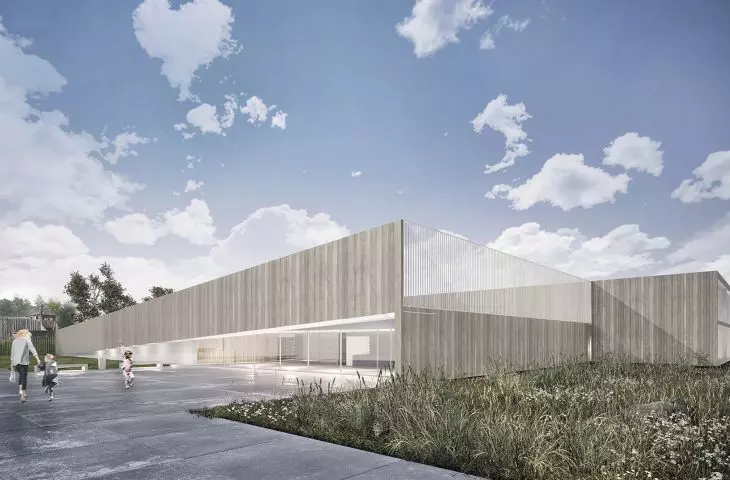 Projekt multidyscyplinarnego przedszkola w Kaliszu, bryła