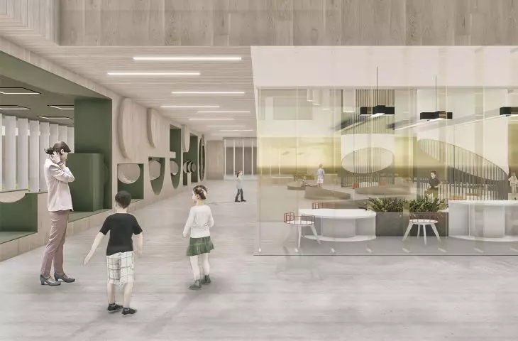 Projekt multidyscyplinarnego przedszkola w Kaliszu, strefa zabaw