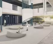 Projekt multidyscyplinarnego przedszkola w Kaliszu, strefa wejściowa do sal ogólnych