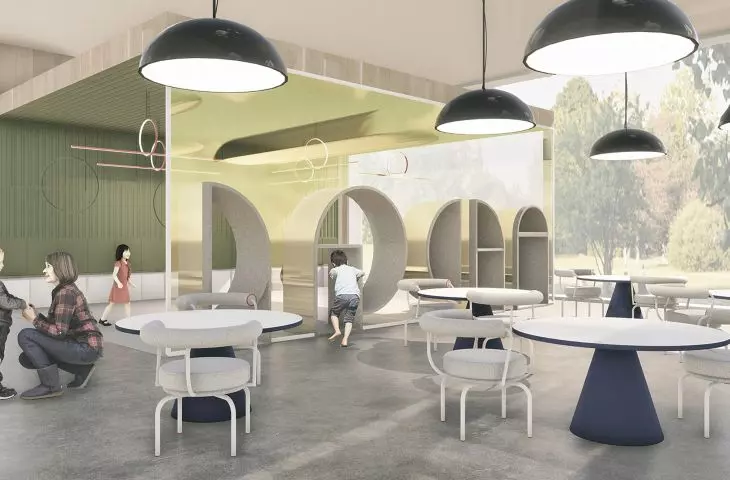 Projekt multidyscyplinarnego przedszkola w Kaliszu, sala ogólna