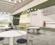 Projekt multidyscyplinarnego przedszkola w Kaliszu, jadalnia