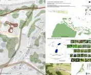 Park named after Cichociemnych Spadochroniarzy AK in Warsaw after reconstruction (visualization).