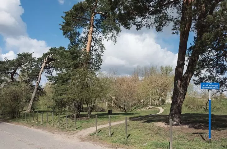 Park named after Cichociemnych Spadochroniarzy AK (Home Army Paratroopers) in Warsaw currently 