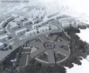 Sun School project, axonometry