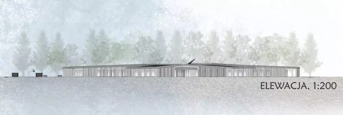 Projekt Sun School,
elewacja