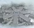 Projekt Sun School, widok z lotu ptaka