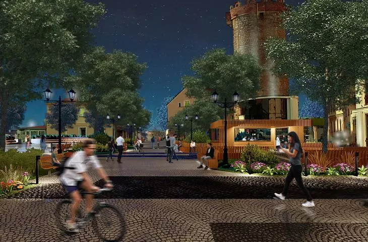 Wladyslaw Reymont Square in Zlotorya, traffic solutions