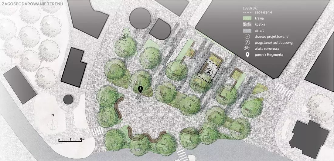 plan zagospodarowania
placu