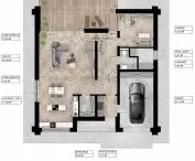 Tymiankowa estate, first floor plan of building B