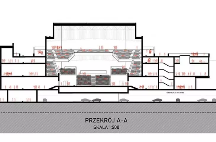 Competition design for the headquarters of the CAMERIMAGE European Film Center in Toruń