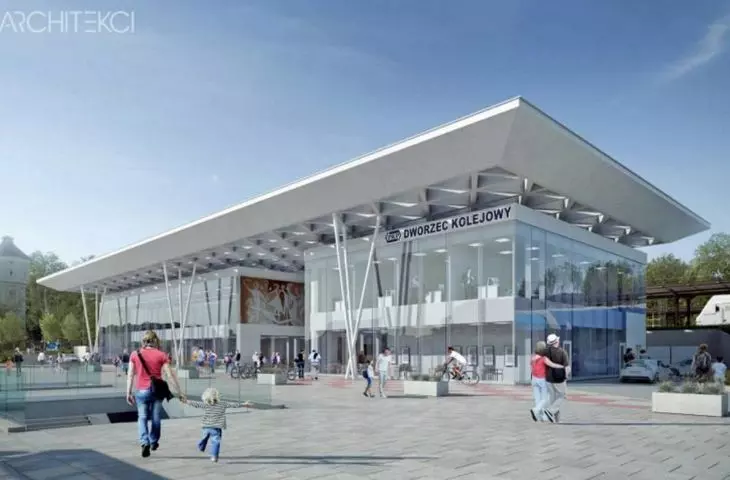 New railroad station in Koszalin (visualization)
