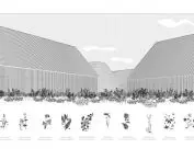 gardens between buildings