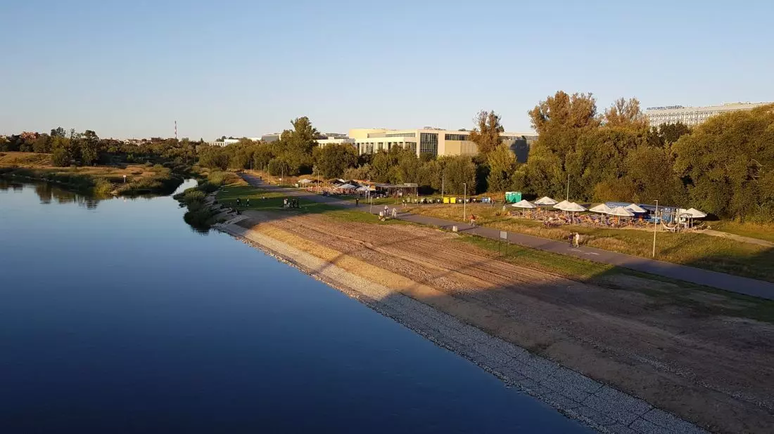 Wschodni brzeg Warty
na wysokości Politechniki 