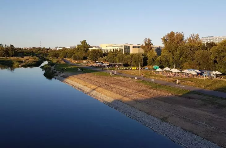 Wschodni brzeg Warty na wysokości Politechniki