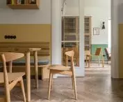view from the kitchen to the dining room