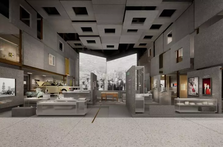 wizualizacja z projektu ekspozycji Muzeum Historii Polski