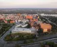 widok z lotu ptaka od północy