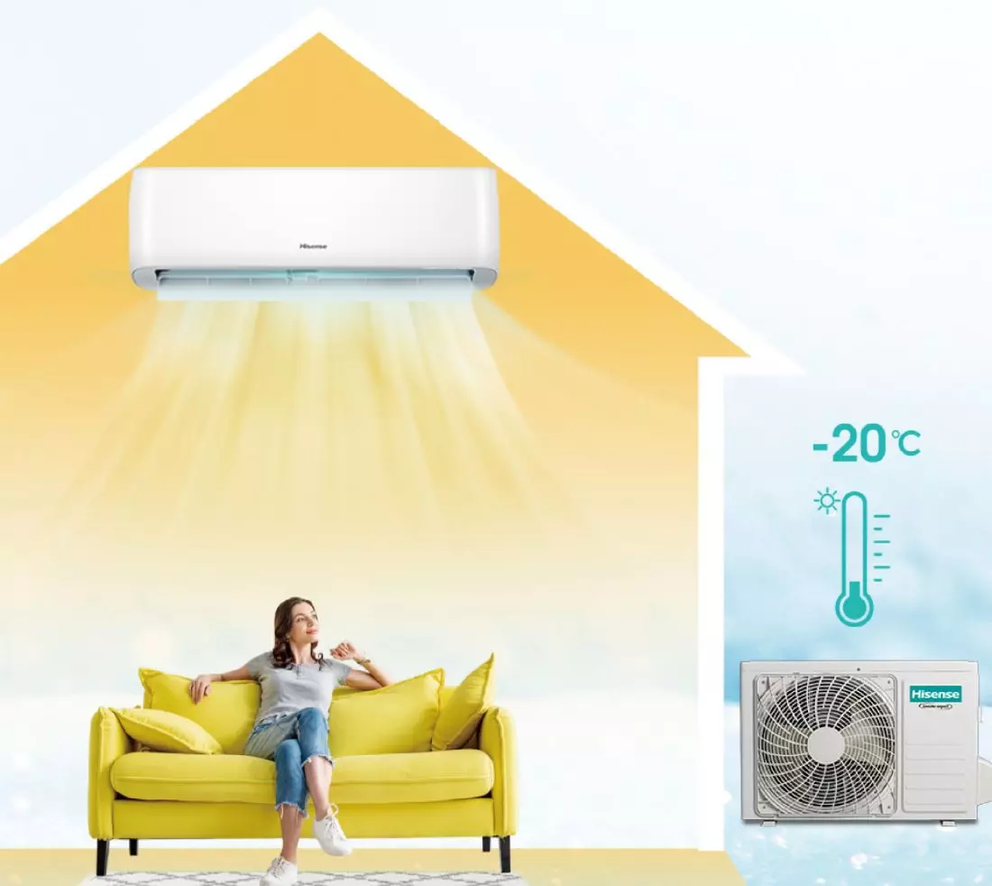 klimatyzator Hisense
Energy Pro — praca do –20 st.