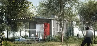 kompaktowy dom letniskowy zaprojektowany w Sierakowskim Parku Krajobrazowym kompaktowy dom letniskowy zaprojektowany w Sierakowskim Parku Krajobrazowym