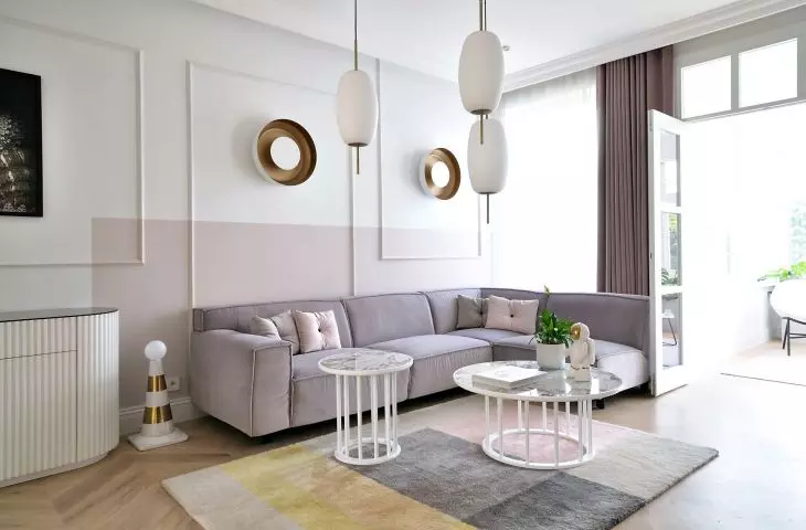 przestronny salon