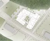 Kindergarten with nursery in Nagodzice, site plan