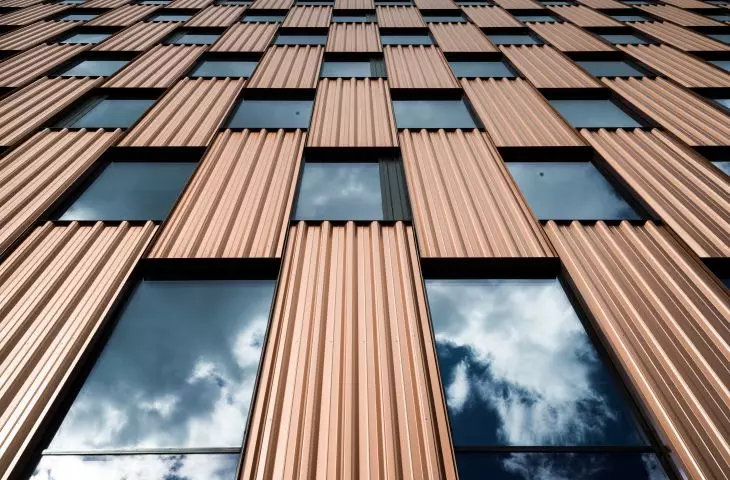 Steel facade