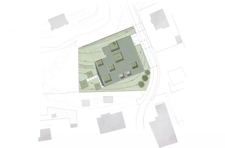 INvisible house, plan zagospodarowania terenu