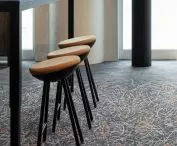 printed patterns on the floor according to the customer's design