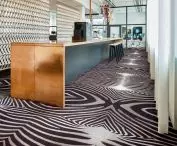printed patterns on the floor according to the customer's design