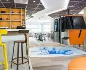 printed patterns on the floor according to the customer's design